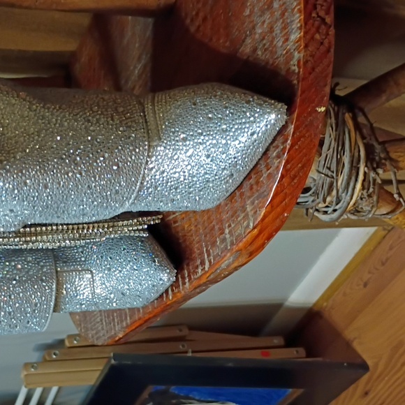 Steve Madden Silver Rhinestones Heeled Boots - Picture 4 of 10